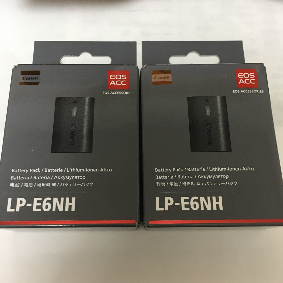 Canon リチウムイオンバッテリー LP-E6NH 2個 純正品 未開封新品