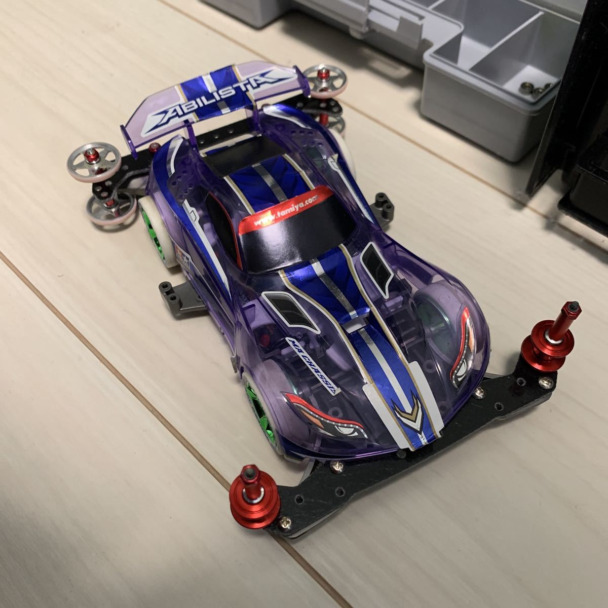 高品質， 2025 ミニ四駆　カーボン　引退　プラリングアルミローラー　19mm 大量セット　ボックス　