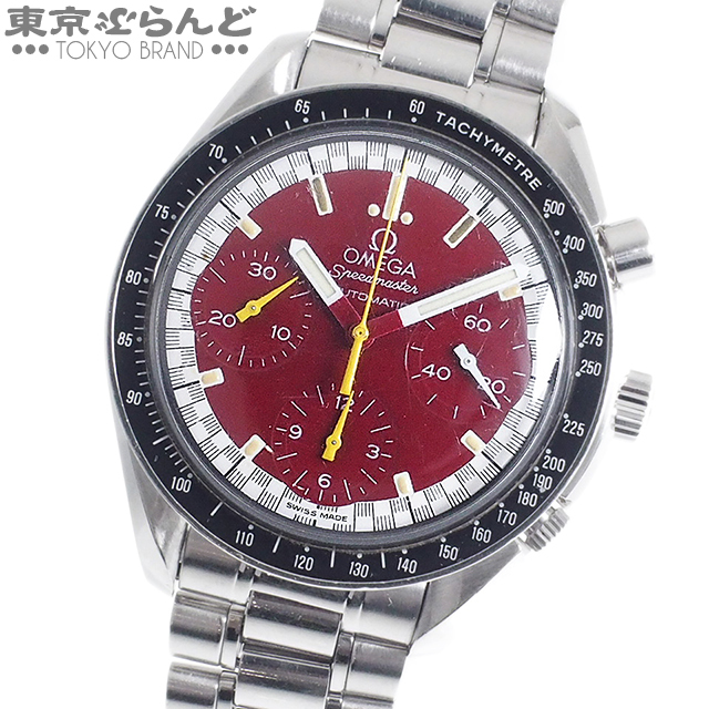 101502500★1円 オメガ OMEGA スピードマスター レーシング シューマッハ 時計 腕時計 メンズ 赤文字盤 3510.61 自動巻き ジャンク 不動品