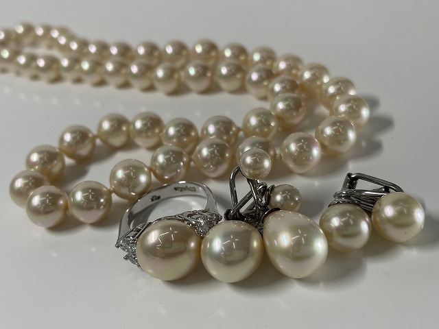 AC-9 マジョリカ パール Majorica Pearl ネックレス イヤリング 指輪 