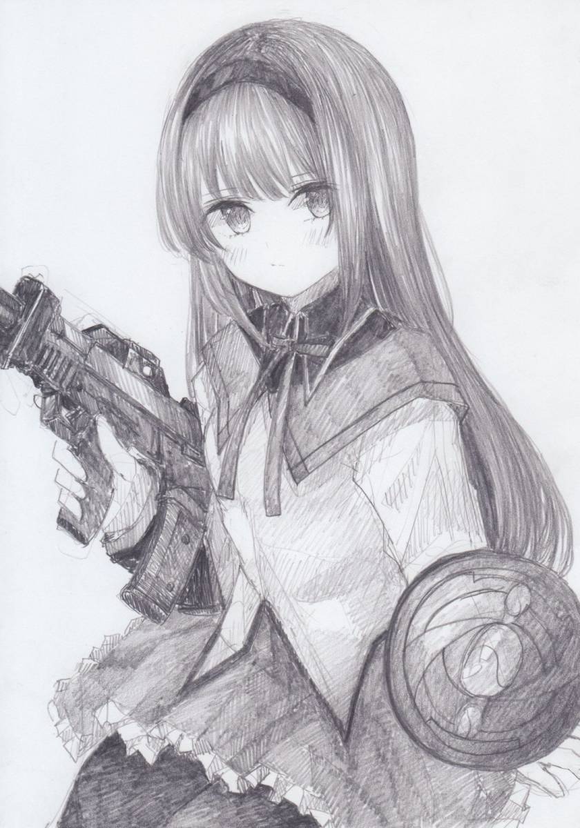 A5同人手描きイラスト６枚組 シャーペン画 魔法少女まどか マギカ 手描きイラスト 売買されたオークション情報 Yahooの商品情報をアーカイブ公開 オークファン Aucfan Com