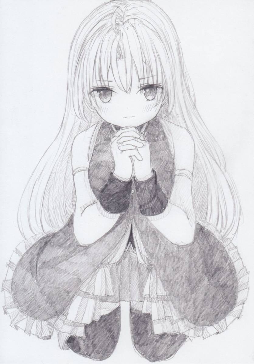 Yahoo!オークション - ☆A5同人手描きイラスト6枚組☆「シャーペン画
