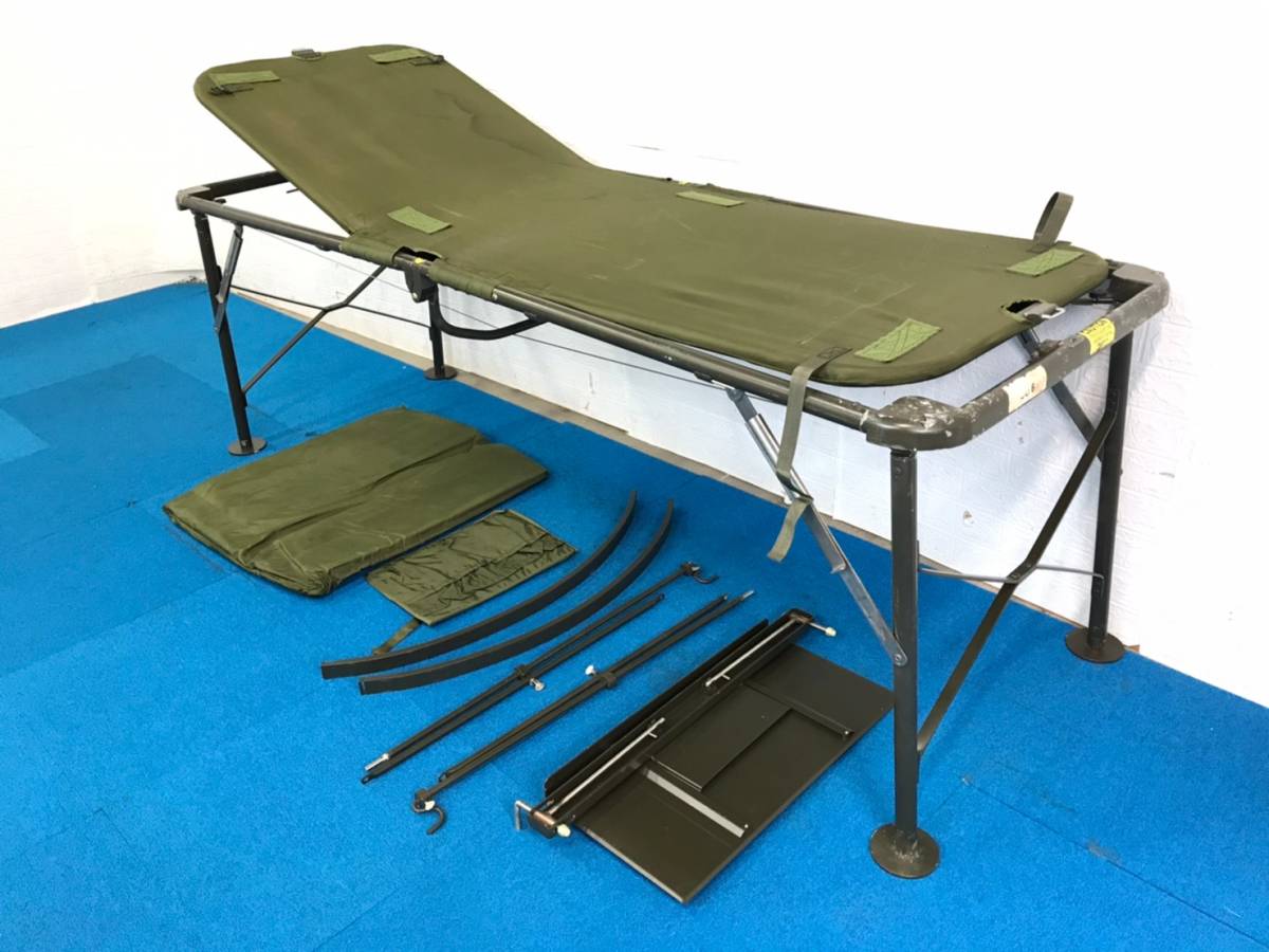 米軍放出品】 折り畳みベッド アルミ製 簡易コット 米軍実物 デッド