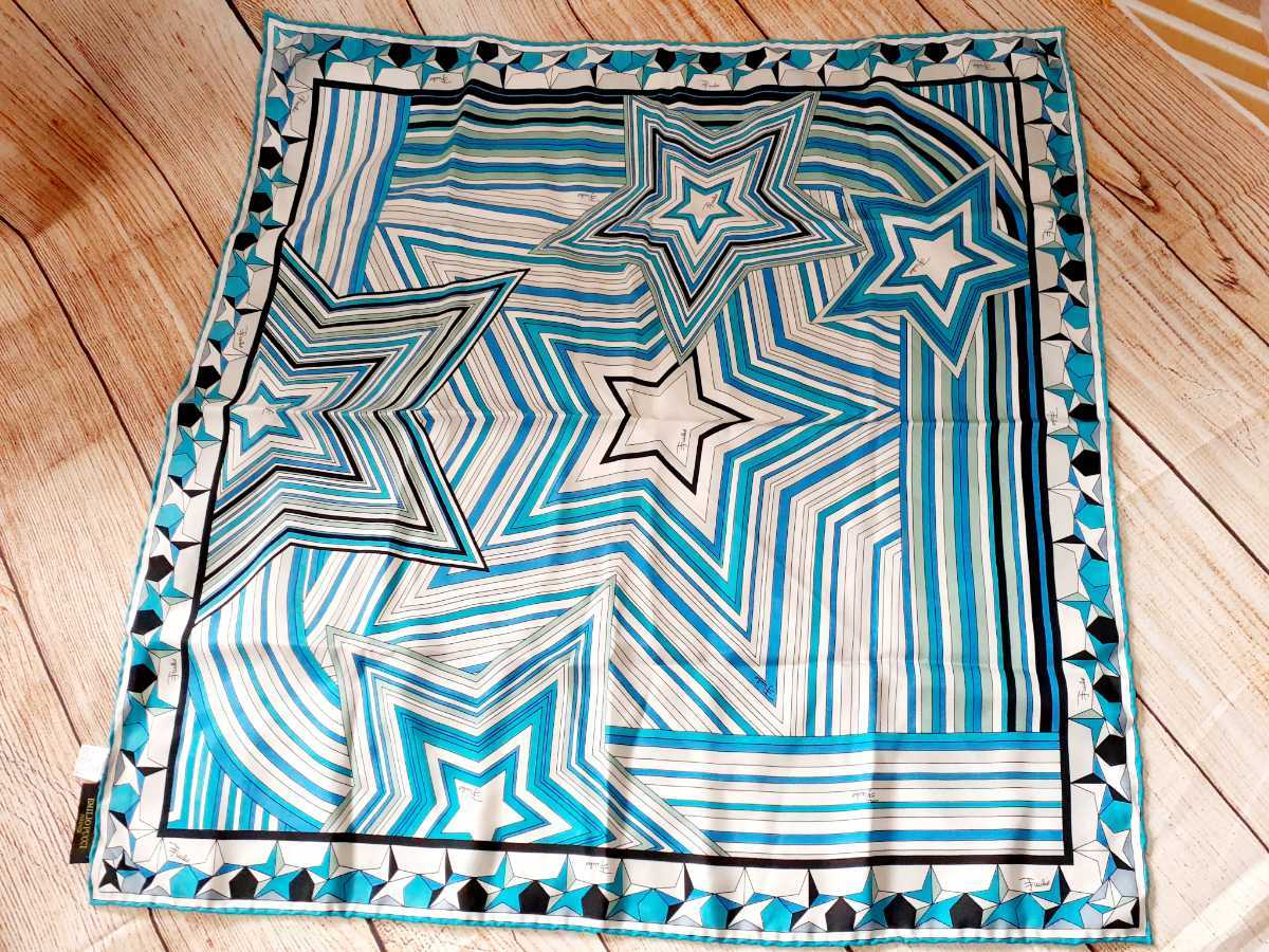 130㎝×130㎝◇エミリオプッチ 大判ストール EMILIO PUCCI（エミリオ