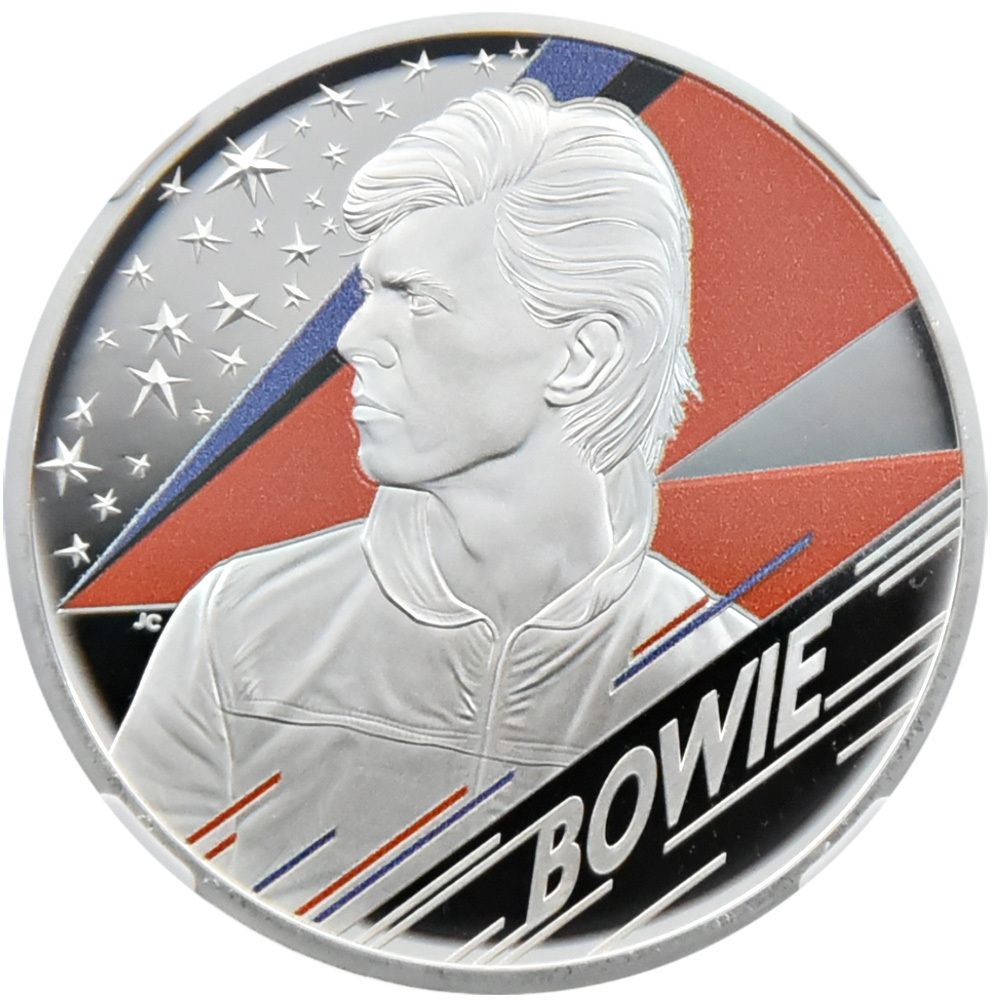 ☆1円スタート】2020 デヴィッド・ボウイ 2ポンド1オンス銀貨