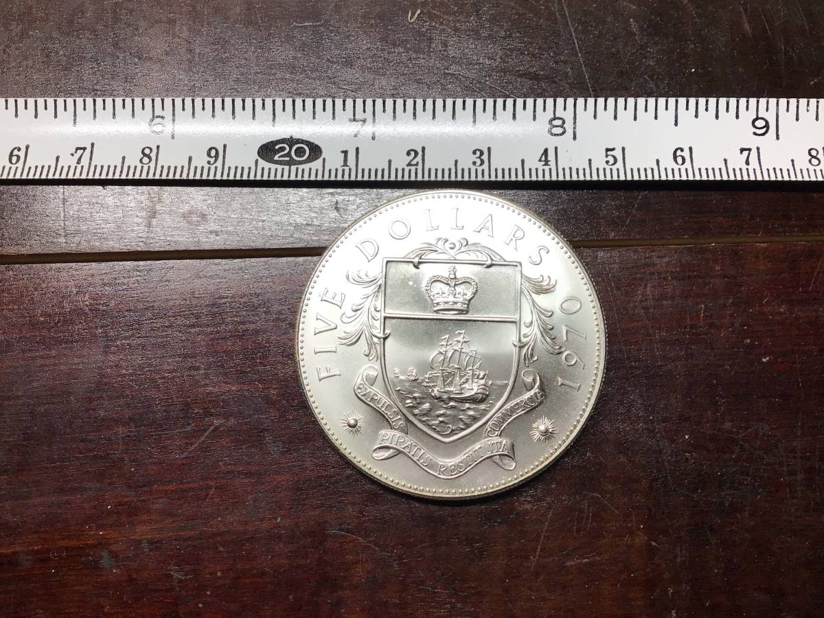5バルボア銀貨 未 パナマ五輪記念 銀925⁄大型銀貨5BALBOAS 1970年銘