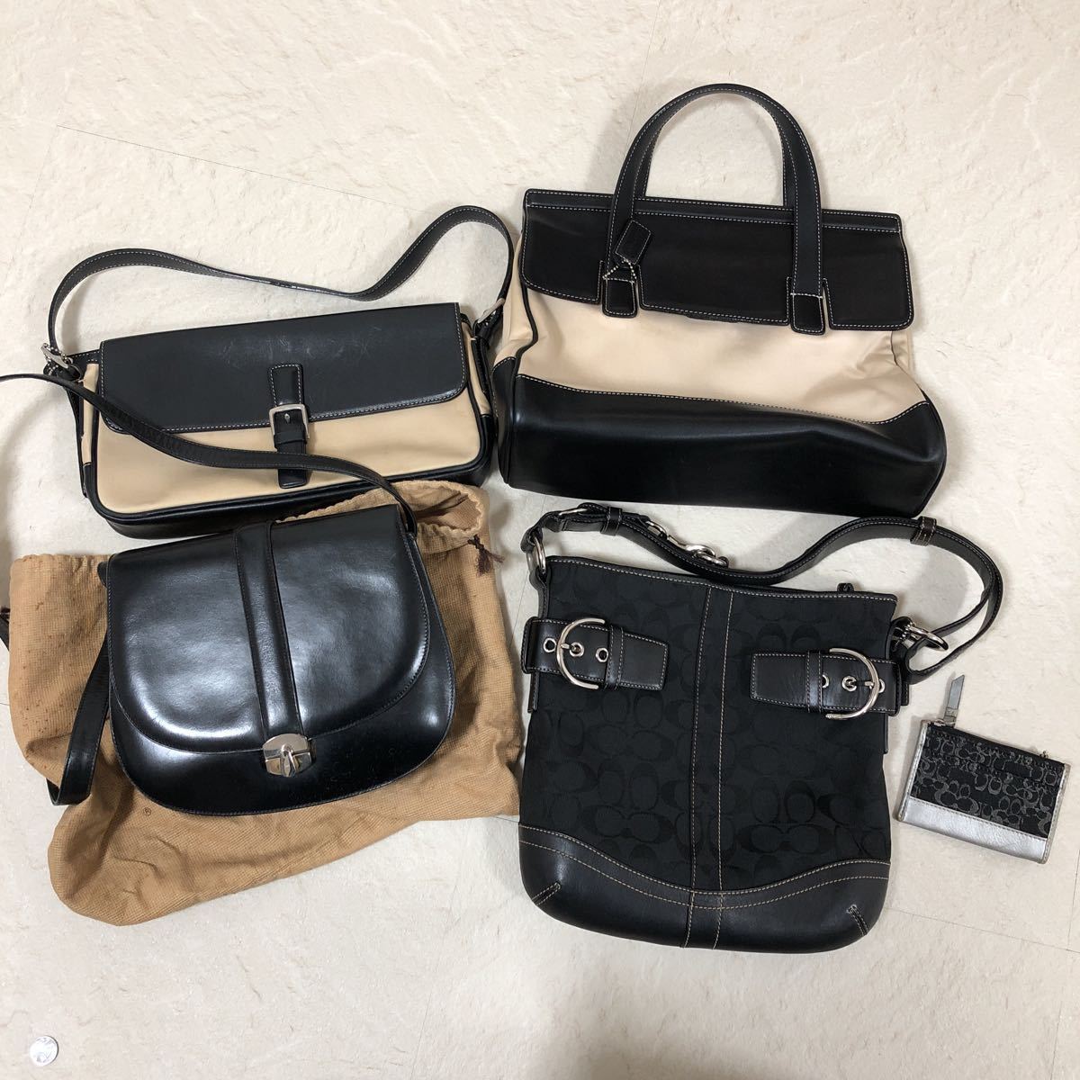 コーチ バリーなどバッグまとめて4点 小銭入1点 COACH コーチ ウェイバリー
