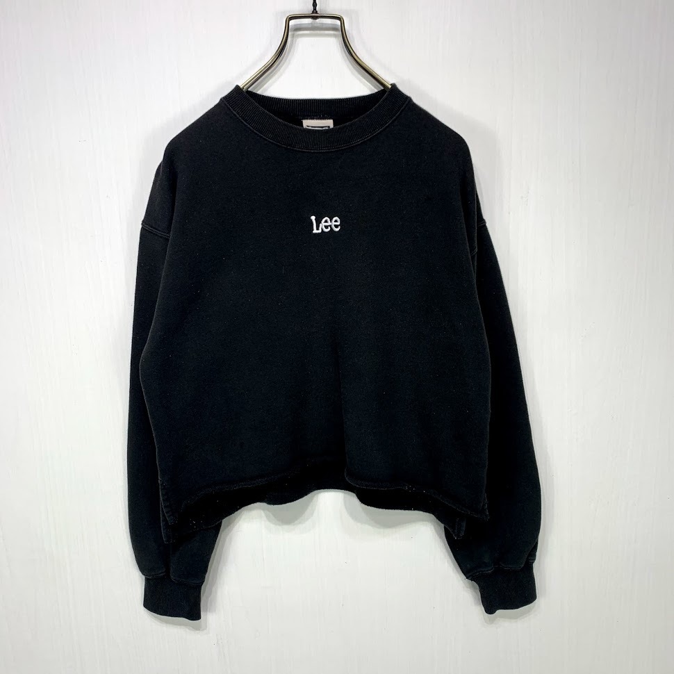 Lee ショート丈 スウェット トレーナー Sサイズ ブラック 黒 リー 刺繍 ロゴ レディース その他 売買されたオークション情報 Yahooの商品情報をアーカイブ公開 オークファン Aucfan Com