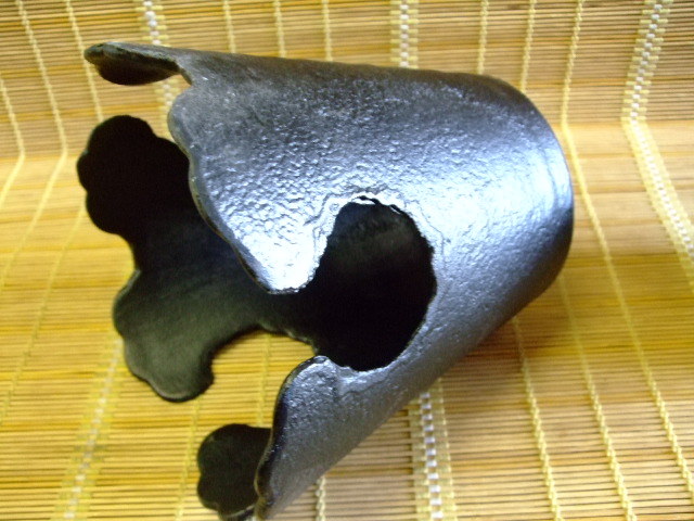 池坊 御玄猪 銅製 花器 華道具 薄端 生け花 金属工芸 Q3007 Amazon.co