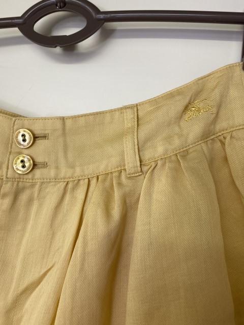 BURBERRY BLUE LABEL バーバリーブルーレーベル キュロットスカート 黄