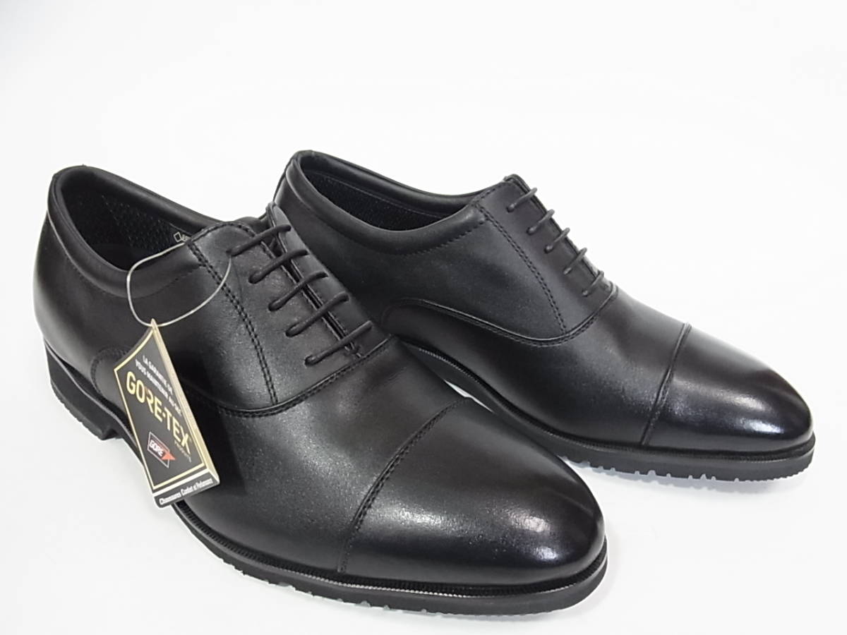 未使用 定価17600 madras walk/GORE-TEX/マドラスウォーク/ゴアテックス/防水/本革/ビジネスシューズ/4E/25㎝/ブラック/ＭＷ8000 98