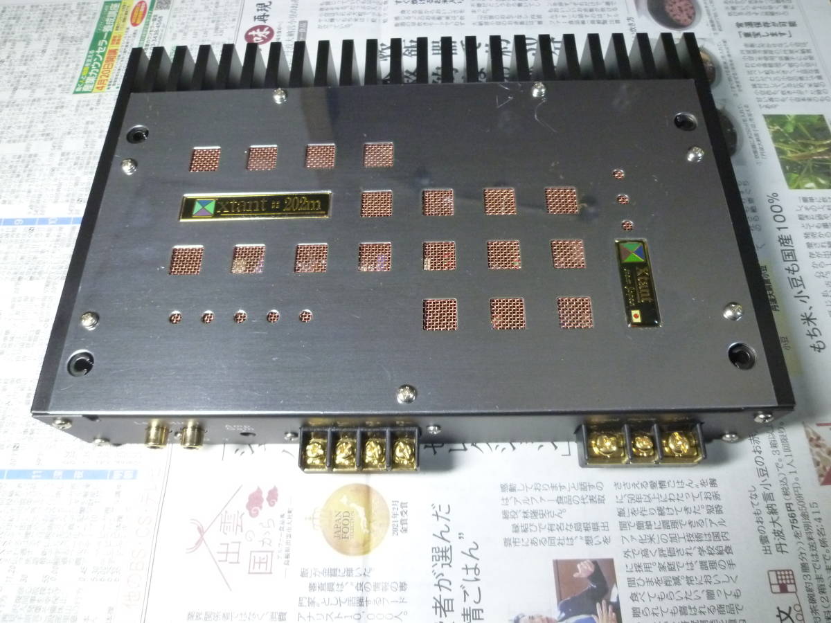 希少TEAM JAPAN仕様 202m 天下一品の音質!! オスカースタンプ正規品。車載動作確認 保証有 Xtant Mシリーズ 希少ストレート2chパワーアンプ