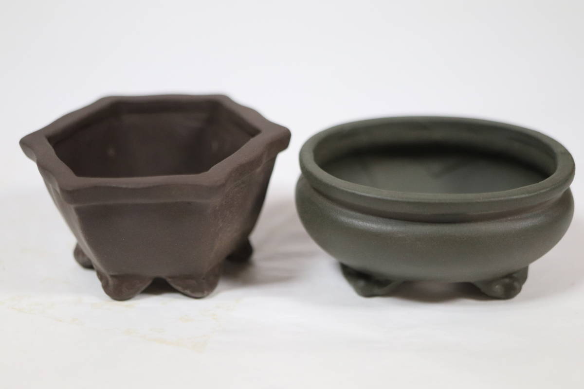 寧】中国美術 呂均窯 水盤 楕円形 盆景 水石 盆器 盆栽 時代箱 唐物