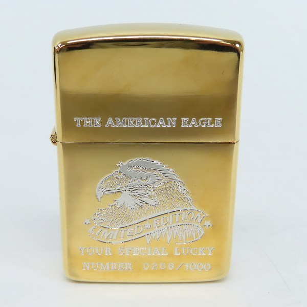 ZIPPO/ジッポー THE AMERICAN EAGLE II アメリカニーグル2 金仕上 1000