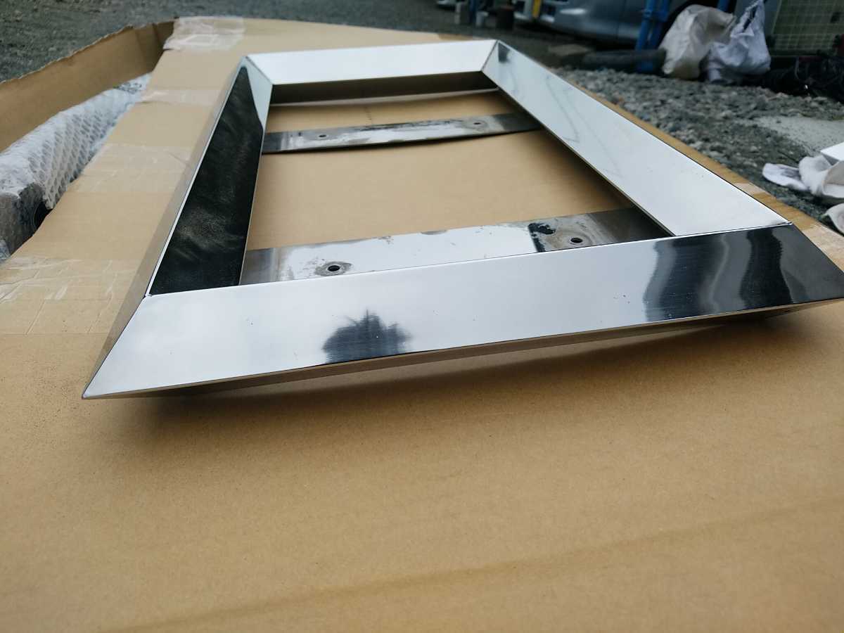 中古　大型用ステンレス製おこしナンバーフレーム③_2