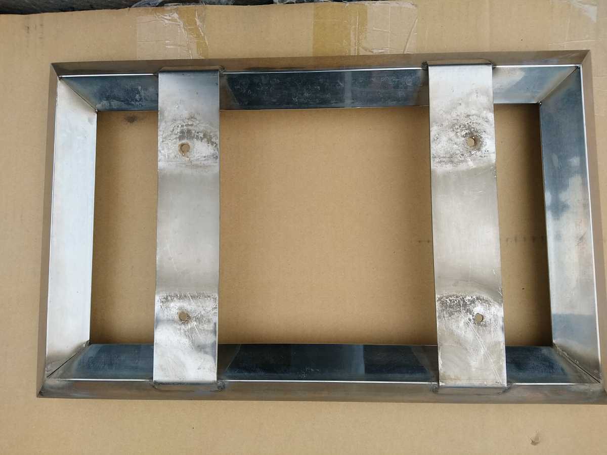 中古　大型用ステンレス製おこしナンバーフレーム③_3