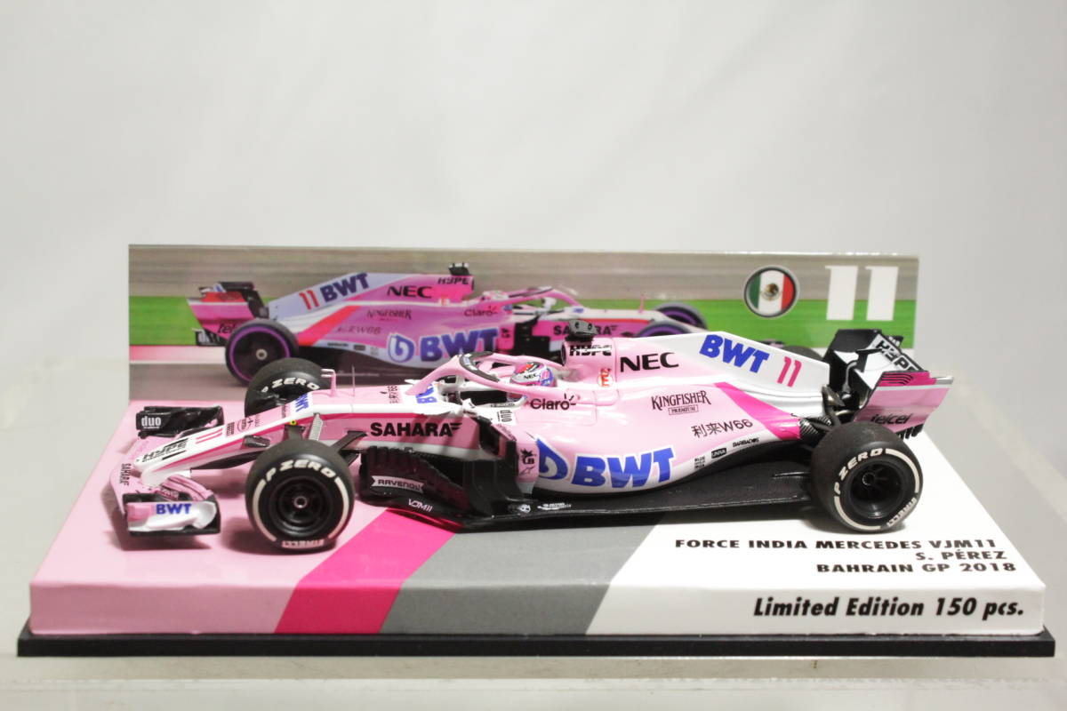 1/43 ミニチャンプス フォースインディア VJM11 ペレス F1 2018 MINICHAMPS 1/43 フォースインディア VJM11 ペレス 2018年 バーレーン