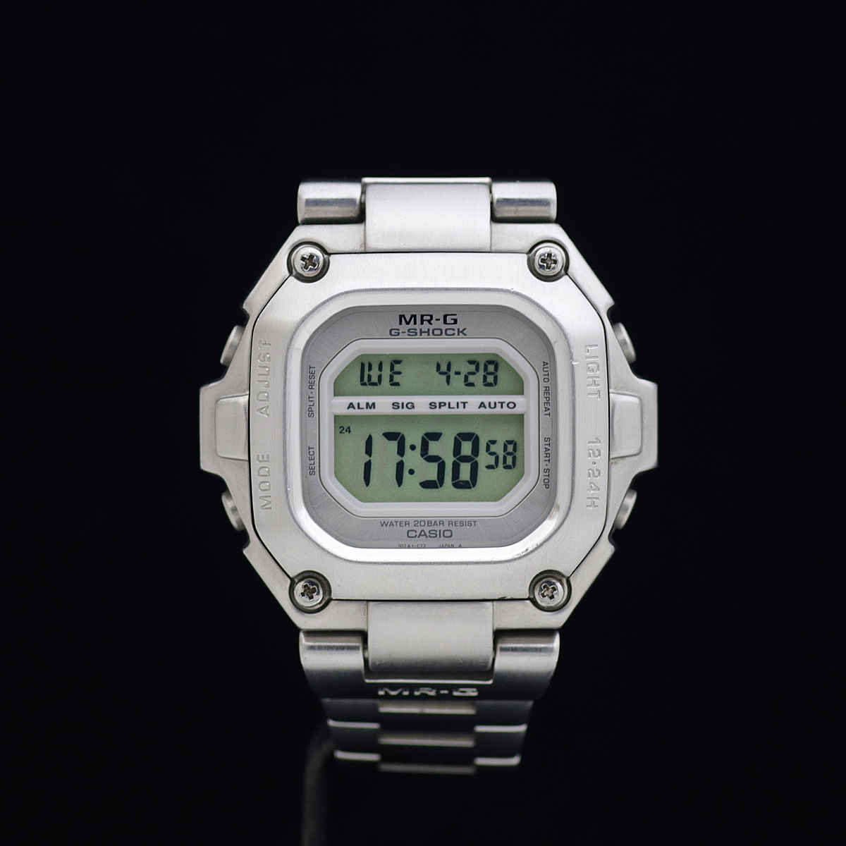 美品 CASIO カシオ G-SHOCK MR-G MRG-110-7 SS メンズ クォーツ 定価4