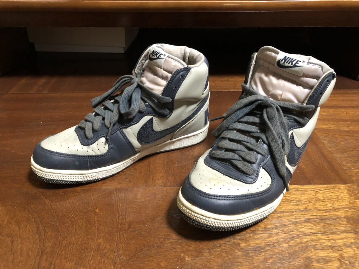人気特価激安 Nike ナイキ ターミネーターハイヴィンテージ グレー ネイビー 24 5 直営店限定 Www Purpicks Com