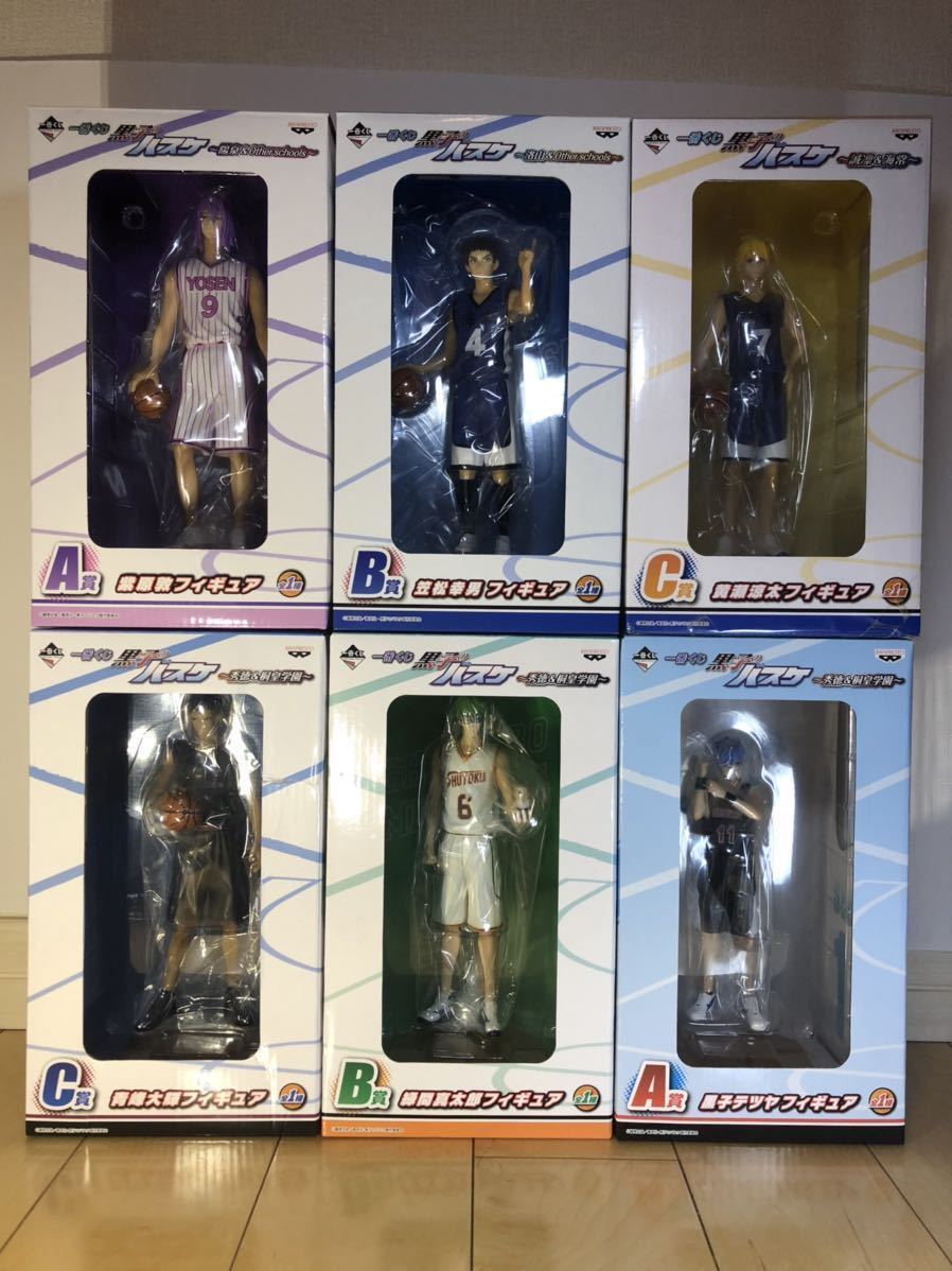 一番くじ フィギュア 黒子のバスケ 黒子テツヤ 青峰大輝 黄瀬涼太 紫原敦 緑間真太郎 笠松幸男 黒子のバスケ 売買されたオークション情報 Yahooの商品情報をアーカイブ公開 オークファン Aucfan Com