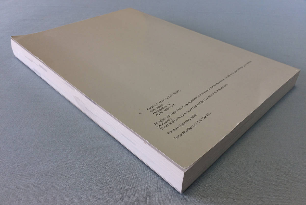 BMW R850R R1100RS R GS RT 純正サービスマニュアル R1100R R1100GS