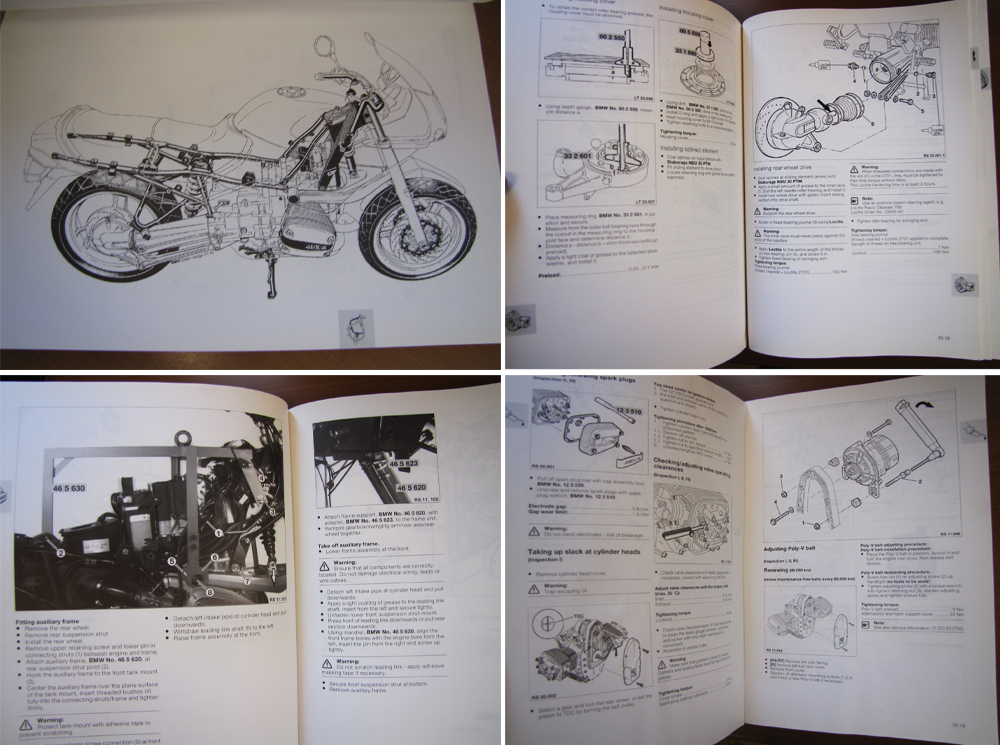 BMW R850R R1100RS R GS RT 純正サービスマニュアル R1100R R1100GS