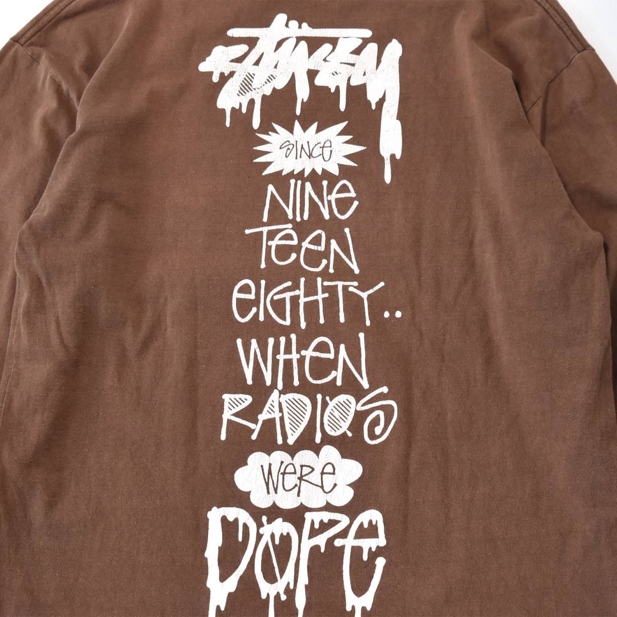 売れ筋がひ贈り物 90s 00s old stussy 長袖 プリントTシャツ ロンT M 