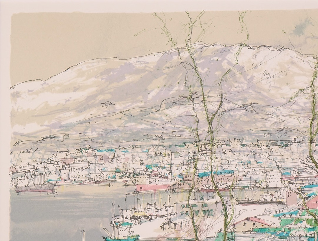 小田切 白い函館 訓 メルカリ リトグラフ 小田切訓 公式通販 版画 額縁