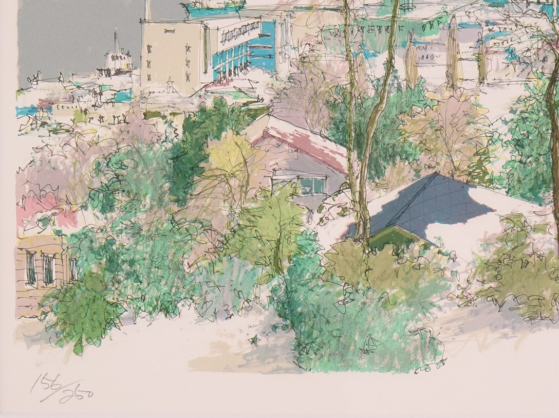小田切 白い函館 訓 メルカリ リトグラフ 小田切訓 公式通販 版画 額縁