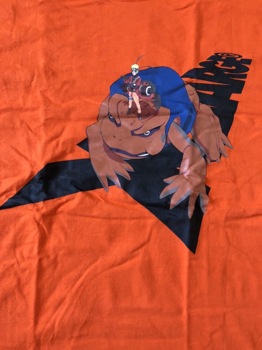 XLARGE×NARUTO ナルトTシャツ オレンジ Mサイズ NARUTO疾風伝 ガマ仙人