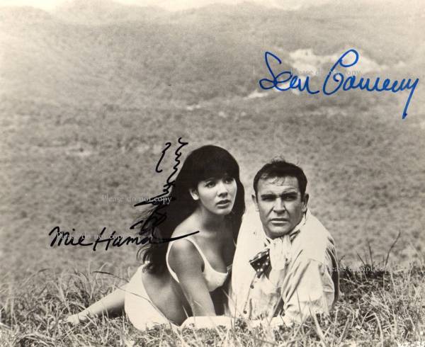 1967年007は二度死ぬ ショーン・コネリー 浜 美枝 サインフォト(サイン 