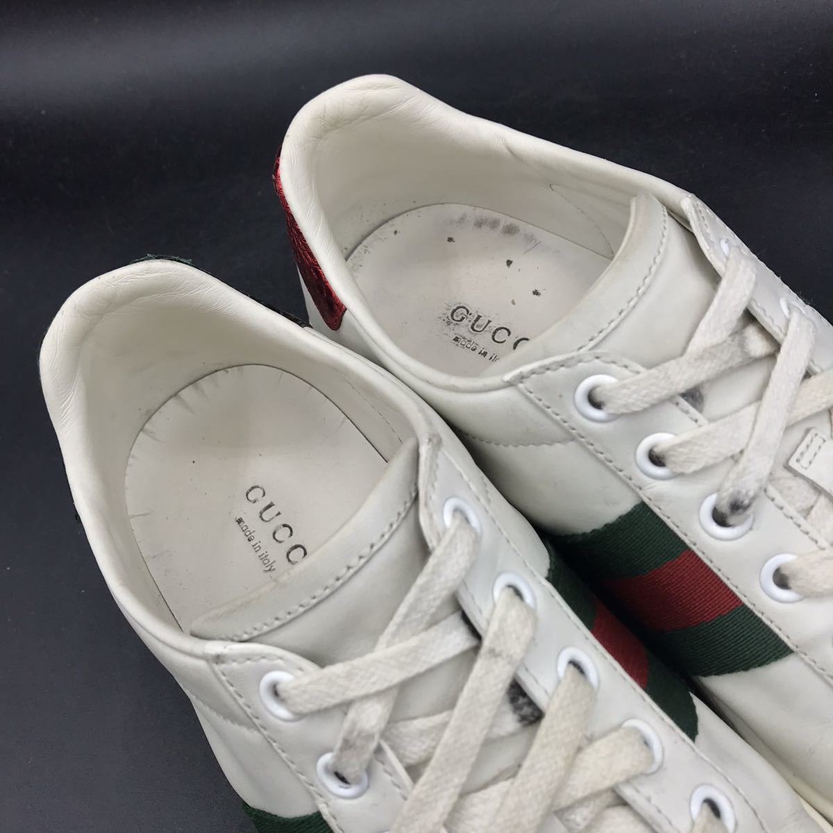 GUCCI ホワイトレザー スニーカー GUCCI ホワイトレザー スニーカー 未使用