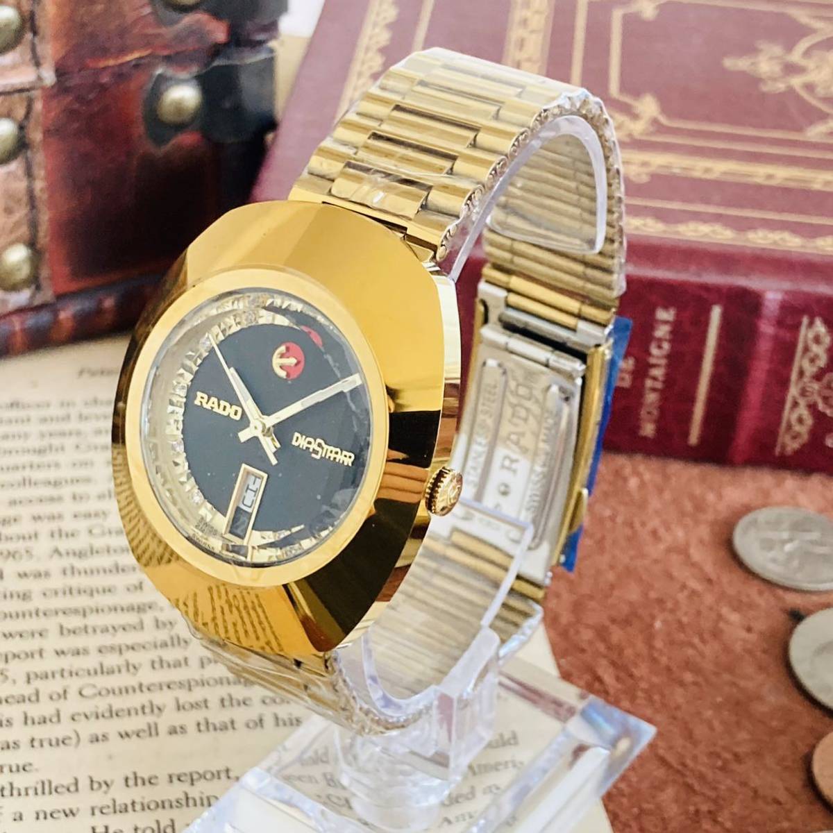 1円スタート 高級 Rado ラドー Diastar ダイヤスター 自動巻きメンズ腕時計 アンティークウォッチ ビンテージ 金 仕上げ ラドー 売買されたオークション情報 Yahooの商品情報をアーカイブ公開 オークファン Aucfan Com