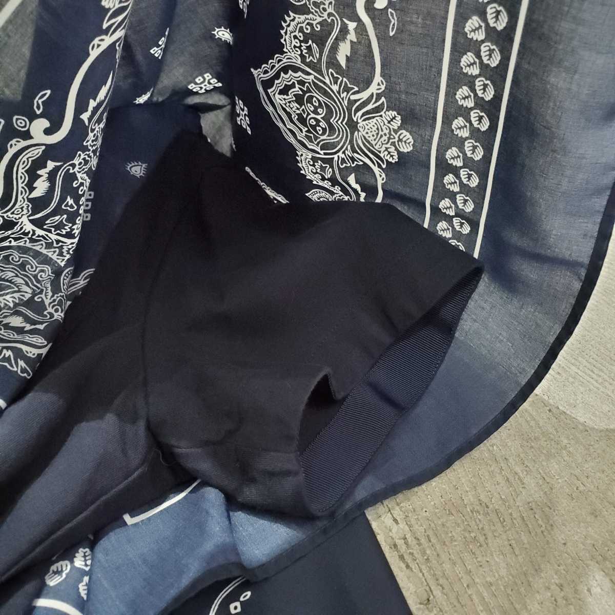 sacai サカイ バンダナ カットソー 異素材 ドッキング Tシャツ