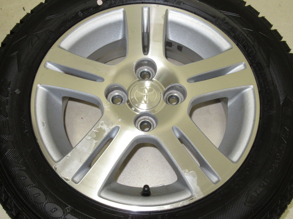 トヨタ 18インチ ホイールセット② パッソ 純正 off+40 pcd100⁄4H ☆トヨタ 純正アルミホイール タイヤ付