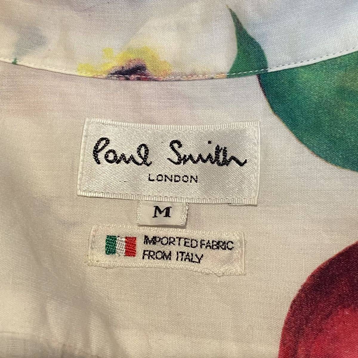 レア Paul smith LONDON ポールスミス 人気 アップル柄 ビンテージ 