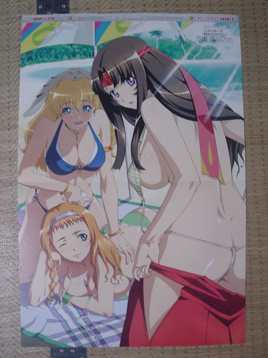 クイーンズブレイド トモエ レイナ エリナ 水着 かのこん 源ちずる 両面ピンナップポスター コミック アニメグッズ 売買されたオークション情報 Yahooの商品情報をアーカイブ公開 オークファン Aucfan Com