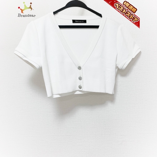 美品　Rene ボレロ　アイボリーホワイト　38 ルネ ルネ サイズ36 S ボレロ Rene René レディース レディース美品 白 0