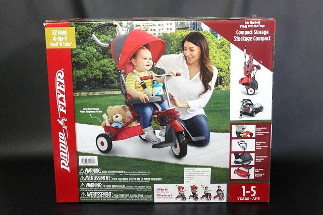 新品 Radio Flyer ラジオフライヤー 三輪車 4-in-1 乗用玩具/プッシュ