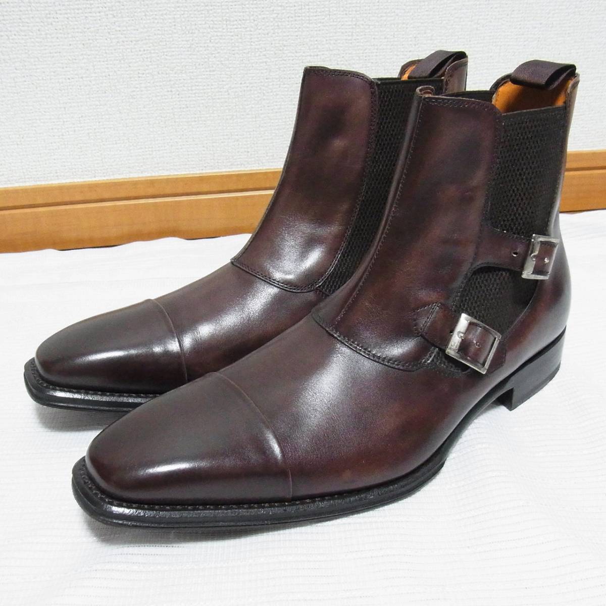 美品 スペイン製 Cordwainer コードウェイナー レザー ブーツ 40 コードウェイナー Cordwainer メンズ ビジネス クインクラシコ（Queen ストレート