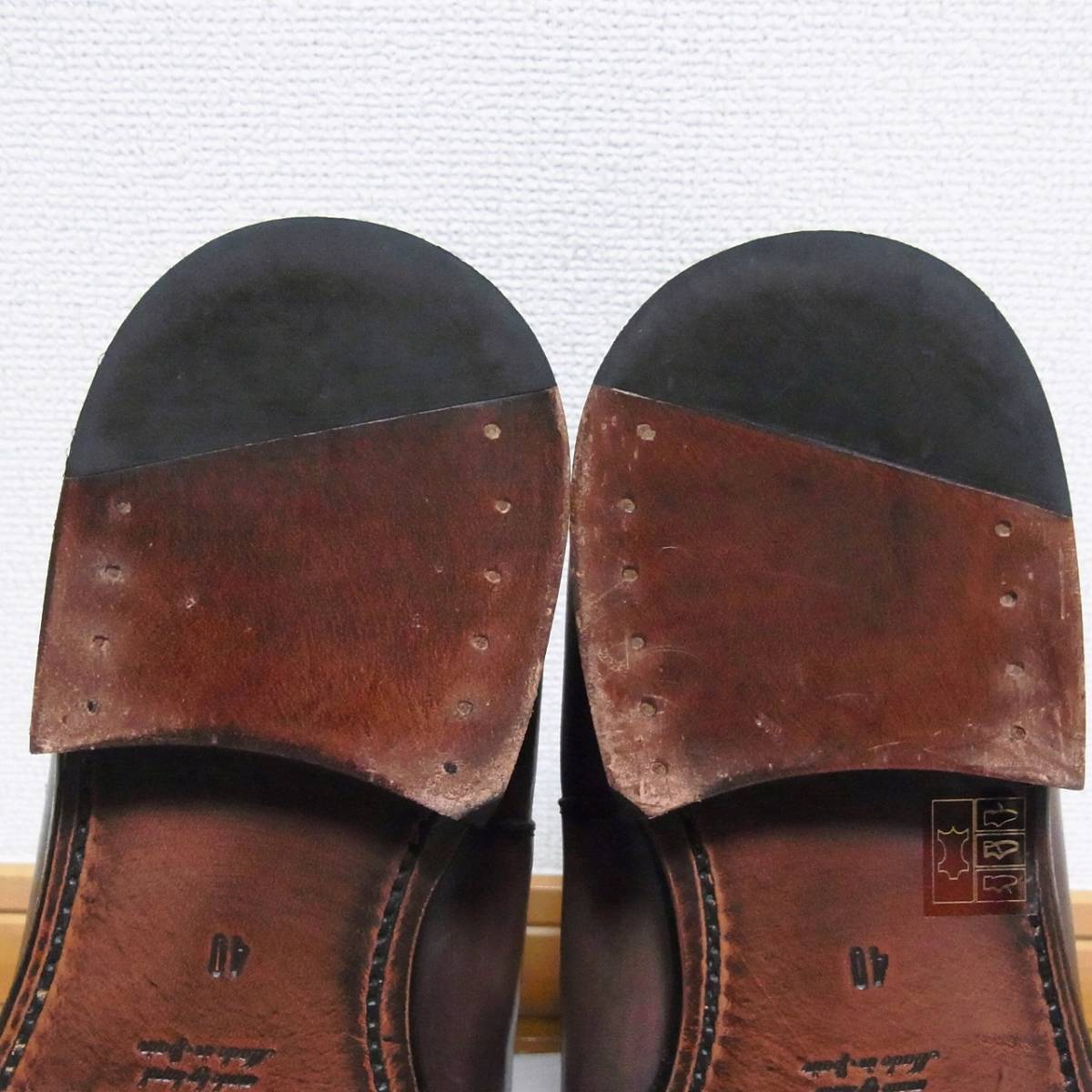 美品 スペイン製 Cordwainer コードウェイナー レザー ブーツ 40 コードウェイナー Cordwainer メンズ ビジネス クインクラシコ（Queen ストレート