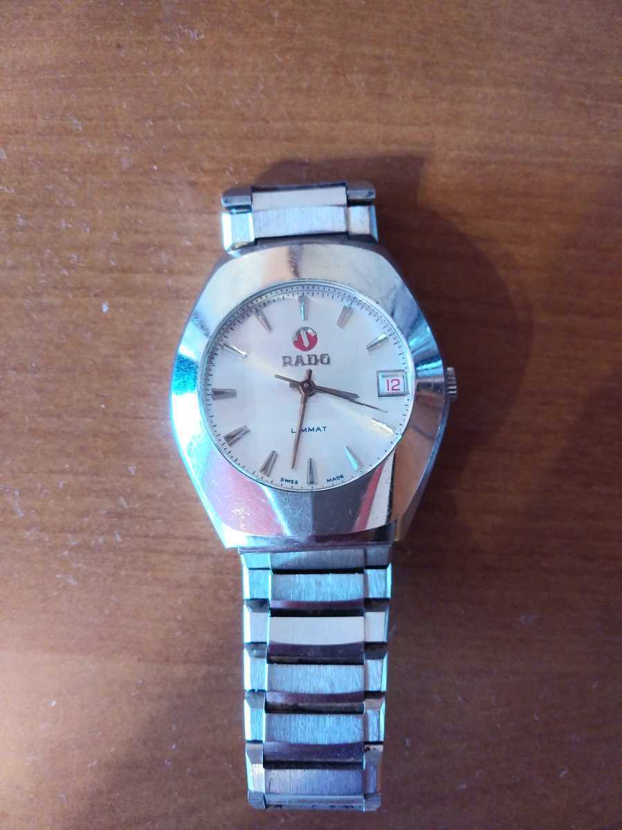 ラドー　ヴィンテージ　自動巻き 自動巻き RADO ラドー カットガラス ルミノ シルバー