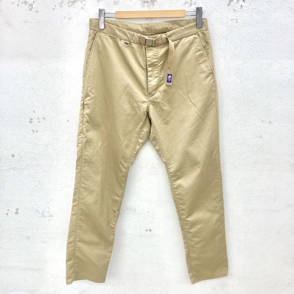 THE NORTH FACE PURPLE LABEL ノースフェイス ナナミカ COOLMAX ストレッチツイル テーパードパンツ ベージュ サイズ34 NT500N コットン