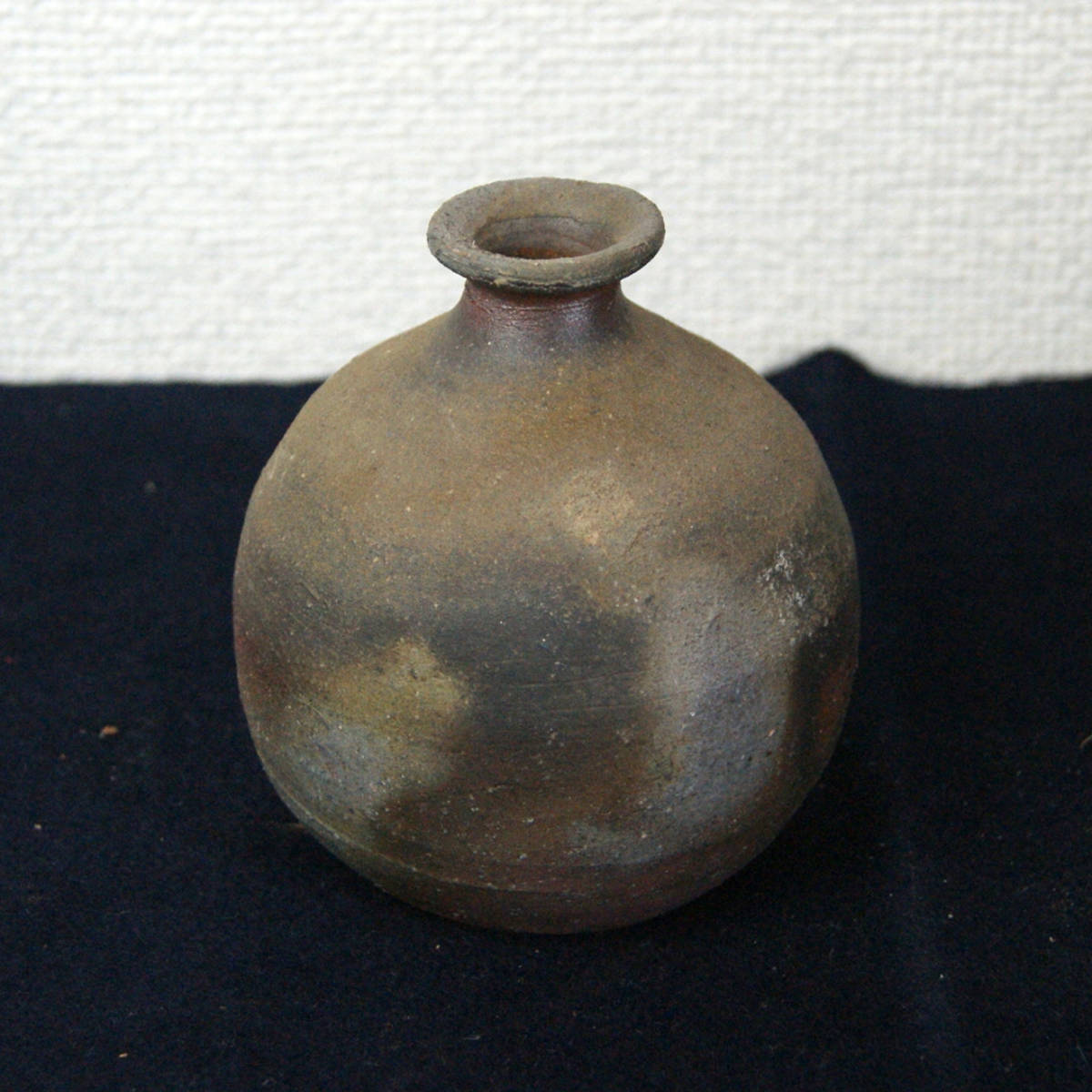 佐藤苔助 備前焼宝瓶 三方手捻り人気作者 急須 共箱 共布 茶注 煎茶