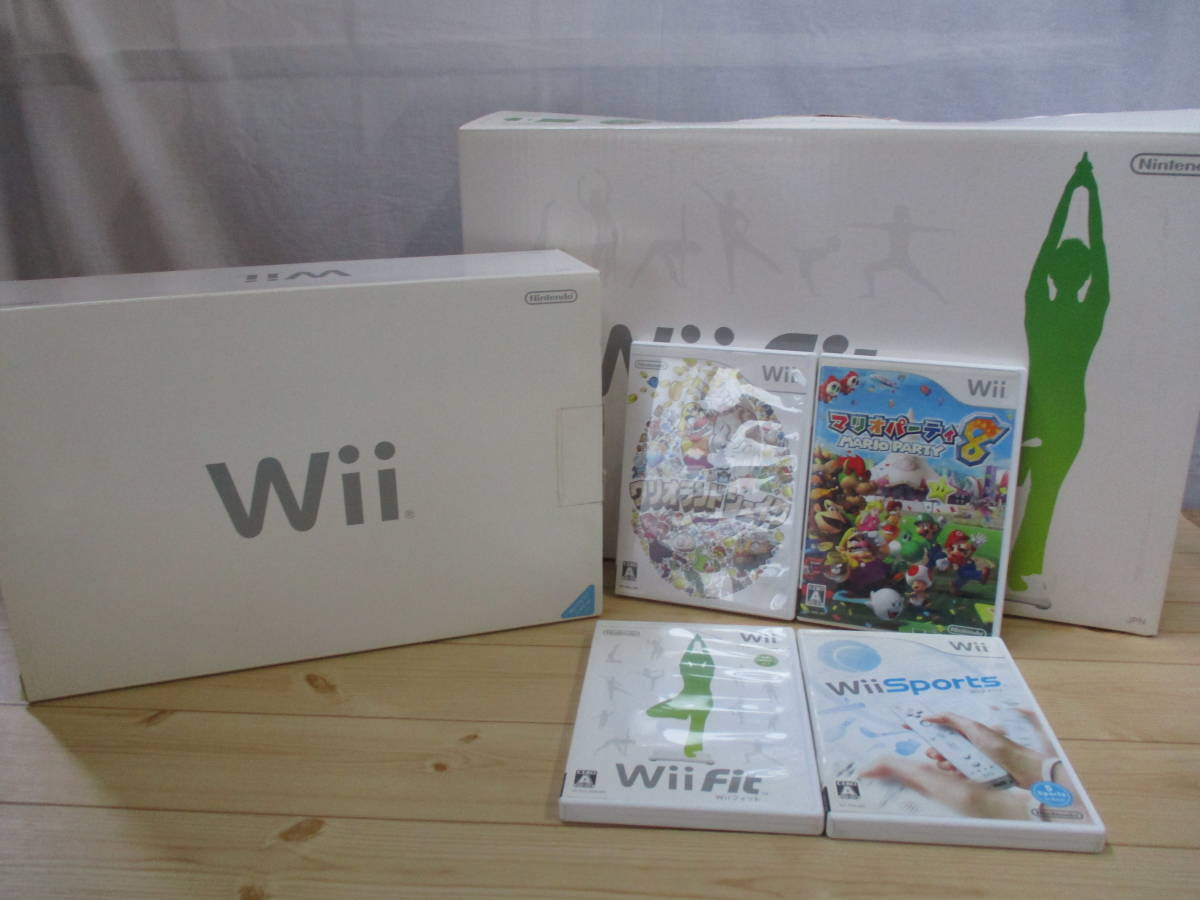 安い，本物保証 Wii RVL-001 本体 + Wii Fit + ソフト4本セット BOX付き(Wii本体)｜売買されたオークション情報、yahooの商品情報をアーカイブ公開 - オークファン Wii本体