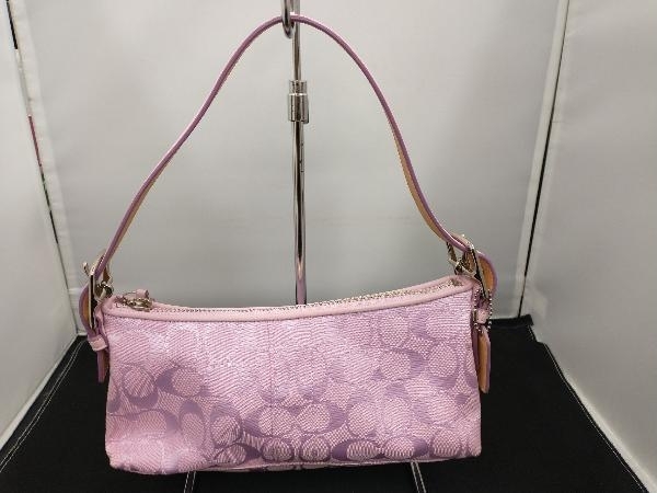 COACH コーチ シグネチャー ハンドバッグ 6371 ピンク コーチ