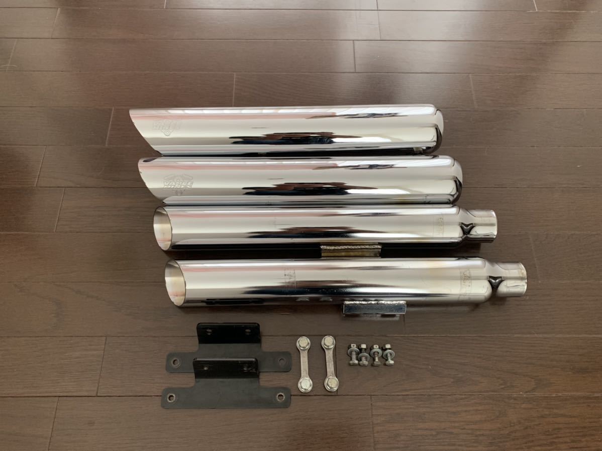 爆買い，セール Vance&Hines バンス＆ハインズ ツインスラッシュ スリップオンマフラー(ハーレーダビッドソン用)｜売買されたオークション情報、yahooの商品情報をアーカイブ公開 - オークファン ハーレーダビッドソン用