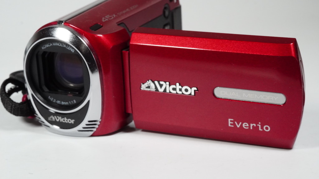 極美品 JVC Victor ビクター Everio GZ-MS213 レッド @7091 JVC Victor