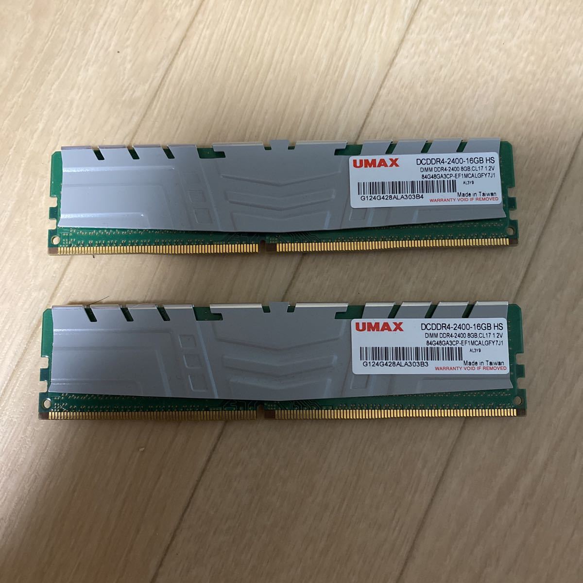 UMAX HS DCDDR4-2400-16GB DDR4-2400 8GB 288Pin 16GB(8GBx2枚組)SET 1.2 2