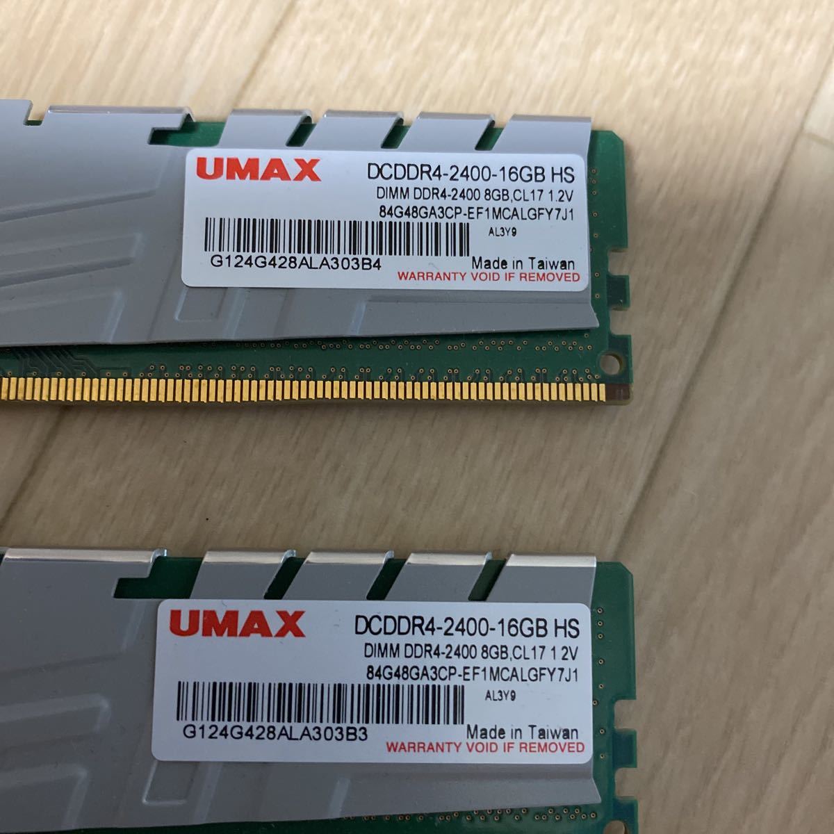UMAX HS DCDDR4-2400-16GB DDR4-2400 8GB 288Pin 16GB(8GBx2枚組)SET 1.2 2